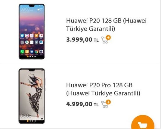 Huawei P20 ve P20 Pro Türkiye