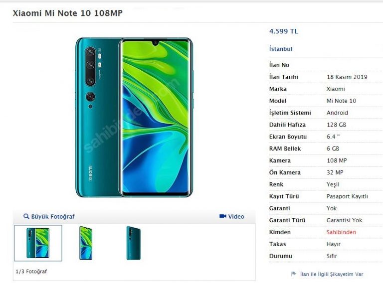 Купить Xiaomi Note 10 В Крыму